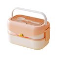 thumbnail image 2 of Yhmxh Lunch Box for Women/Men Meal Prep Containers Double Compartmentalized Handle Lunch Box Large Capacity High Appearanceplastic Lunch Box with Spork Lunch Holder, 2 of 8