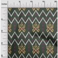 thumbnail image 1 of oneOone Cotton Cambric Fabric Paisley & Chevron Ikat Print Sewing Fabric BTY 56 Inch Wide, 1 of 4