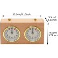 thumbnail image 3 of Jinsinto Chess Clock Timer, Wooden Analog Board Game Competition Chess Clock Timing Tools High Precision Mechanical Chess Clock for Various Chess Games, 3 of 5