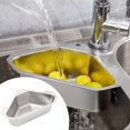 thumbnail image 2 of CUITING Passoire de Cuisine en Acier Inoxydable Triangle Égouttoir d'Angle Filtre Triangulaire pour Déchets de Cuisine Légumes Fruits Aliments Plateau de Séchage TG, 2 of 6