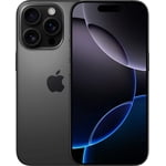 Refurbished Apple iPhone 16 Pro A3083 - eSIM ONLY - (Fully Unlocked) 256GB Black Titanium (Grade A)