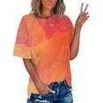 thumbnail image 1 of Wolfast T-Shirts pour Femmes Mode T-Shirt Imprimé Manches Courtes Blouse Col Rond Hauts Décontractés Manches Courtes Blouses pour Femmes, 1 of 9