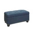 thumbnail image 5 of Convenience Concepts Designs4Comfort 7th Avenue Storage Ottoman in Blue Fabric, 5 of 5