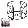 thumbnail image 1 of G Shaped Coaster Rack Iron Metal Holder Drink Coaster Display Stand Home Decoration, 1 of 8