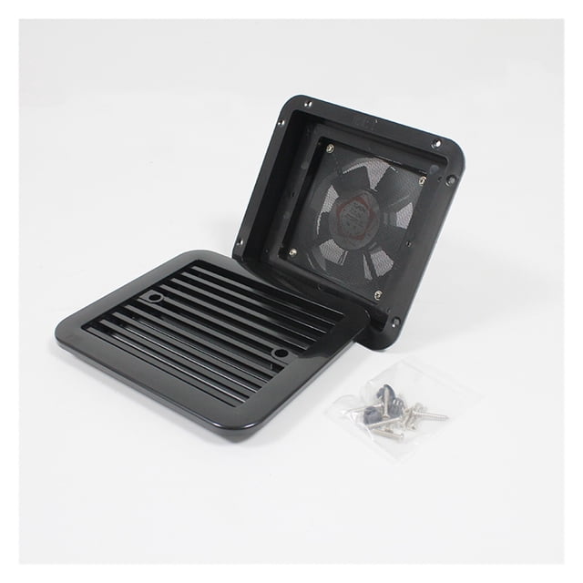 12V 4W Fridge Vent with Fan for RV Trailer Caravan Side Air Strong Wind Exhaust