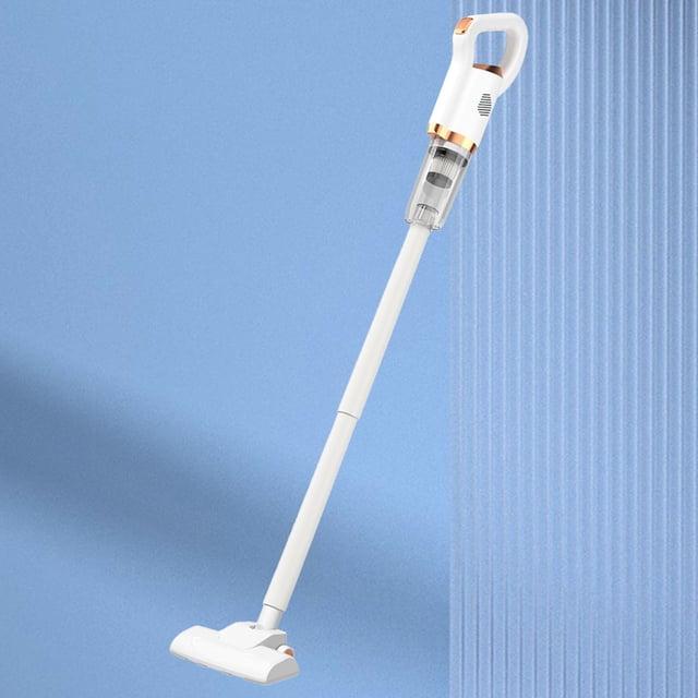 Handheld Vacuum Cleaner, Low Noise Powerful High Capacity Battery Upright Vacuum Cleaner White Multifunction Convenient 2 in 1 for Office