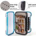 thumbnail image 3 of Dr.Fish Fly Fishing Box Flies Case Waterproof Fly Box Lure Foam Clear Double Side Size S, 3 of 6