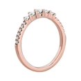 thumbnail image 2 of 0,35 Ct P.t. Forme Ronde Diamond Naturel Dernier Design Alliance Éternité pour Femmes Or Rose Massif 18K Taille 8, 2 of 7