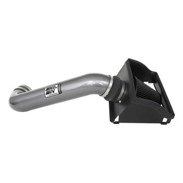 Filtres Ford F-150 K & N pour Prise d'Air Froide 2021-2023 30-2616KC Tube en Aluminium Gris Canon; Filtre Noir; avec Bouclier Thermique