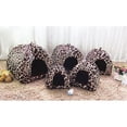 thumbnail image 4 of UPGRATOR 1Pcs Pet Shelter Tent Cloth-Wrapper Shape for Cats Leopard, 4 of 4