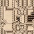 thumbnail image 1 of Ahgly Company Tapis d'Intérieur Lavable en Machine Carré Transitionnel Marron Sienne, 8 Pieds Carré, 1 of 7
