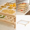 thumbnail image 1 of Oleegame 1PC Spoon And Lid Rest With Net Air Drying Food Drying Wooden Rack Spaghetti Stackable Drying Dryer Rack Kitchen，Dining & Bar, 1 of 9