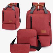 Amzcrzy Storage Bag, Storage Basket, Backpack Three Piece Set, Large Student Backpack, Suitable For School And Outdoor Travel, Computer Bag For Men And Women With Large Capacity backpack backpack