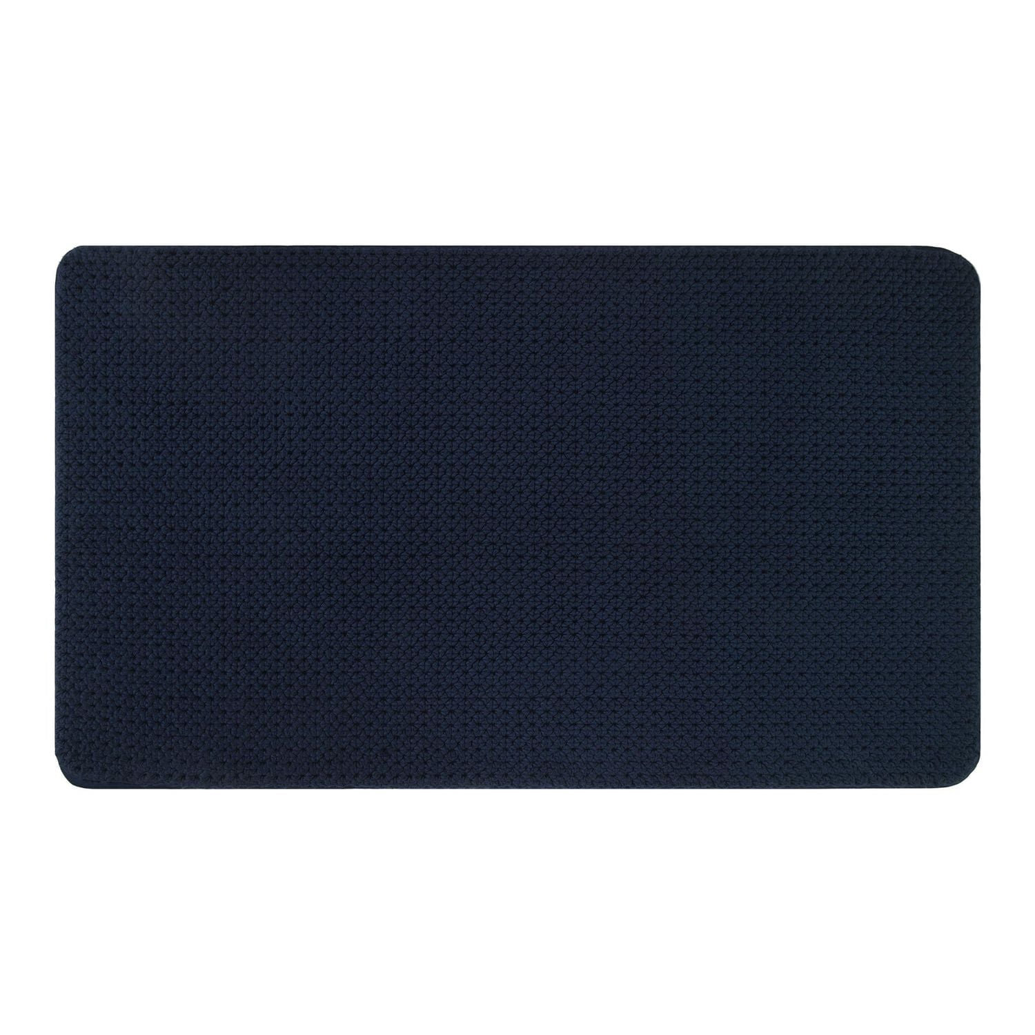 Tapis de bain en mousse à mémoire de forme en coton doux Signature Better Homes & Gardens, bleu amiral, 20" x 34"