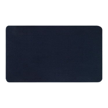Better Homes & Gardens Signature Soft Cotton Memory Foam Bath Rug, Blue Admiral, 20" x 34"