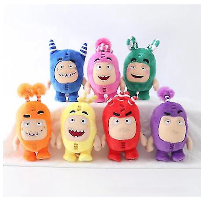 7pcs Oddbods Anime P Toy S Soft Stuffed Fuse Bubbles Zeke Doll Kids