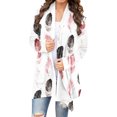 thumbnail image 2 of Vestes pour Femmes Cardigan à Imprimé Floral à Manches Longues à la Mode pour Femmes Haut Veste d'Été Vestes pour Femmes en Liquidation, 2 of 6
