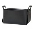thumbnail image 1 of Becaristey Panier de Rangement Organisateur en Cuir Support Commode Contenant Boîte Cosmétique Noir G, 1 of 5