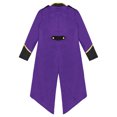 thumbnail image 4 of Yhong Garçons Filles Corset Renaissance Veste Queue-de-Pie Médiévale Smoking Long Steampunk Violet 10, 4 of 5