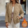 thumbnail image 3 of Manteaux d'Hiver pour Femmes, Veste Matelassée Chaude à Fermeture Éclair à Manches Longues, Coupe Régulière, Couleur Unie, Décontractée pour Femmes, Manteaux d'Hiver pour Femmes, 3 of 7
