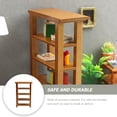 thumbnail image 4 of Milisten Mini Wooden Bookcase Simulation Book Shelf Mini House Furnishing Supply, 4 of 6