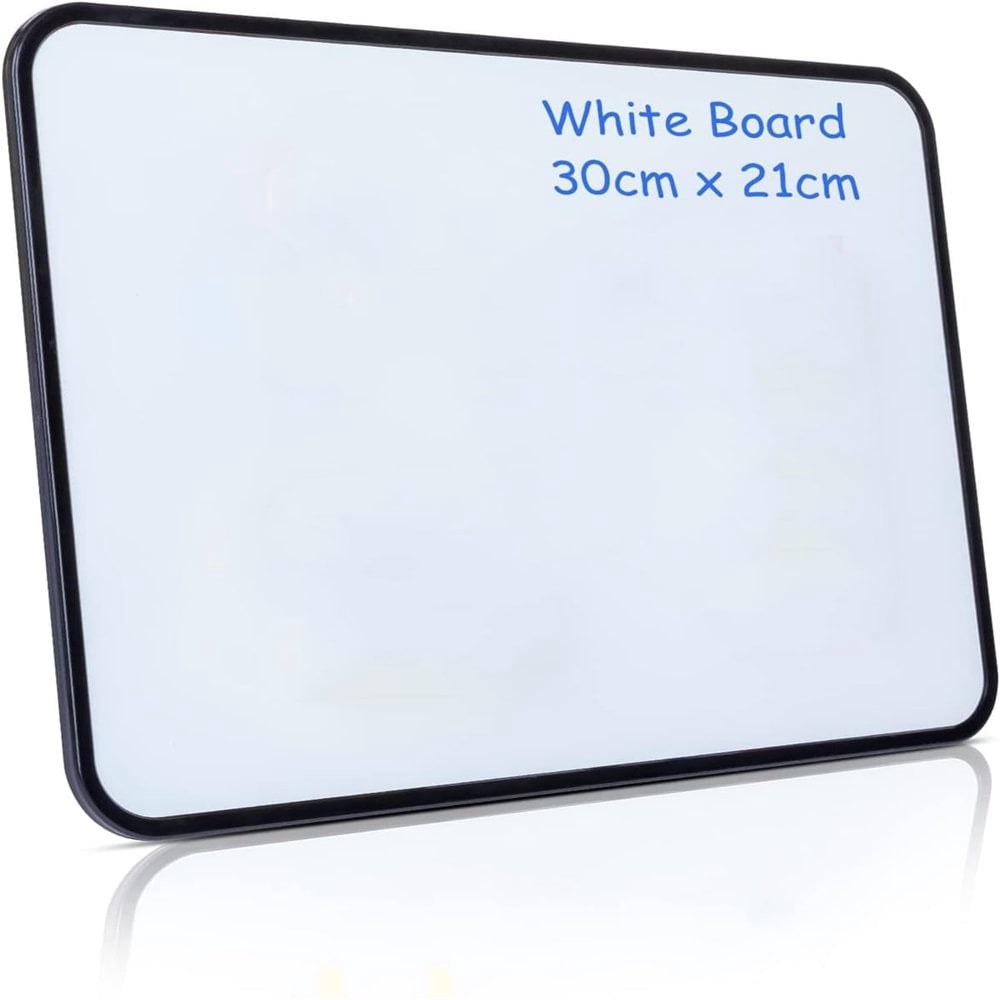 LNGOOR White Board Dry Erase Whiteboard  11.8*8.6 inch Dry Erase Board Marker Board Dry Erase Lapboards Handheld Personal White Boards Small Whiteboard Office Kitchen