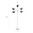 thumbnail image 4 of Simple Designs Lampadaire à col de cygne réglable à 5 lumières, 4 of 9