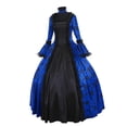 thumbnail image 3 of Robe Victorienne pour Femmes Costume d'Halloween Robe de Princesse Manches Évasées Cour Robes Rétro Grande Taille Robe de Bal Vintage, 3 of 7