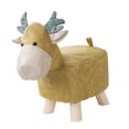 thumbnail image 4 of yuksok Repose-Pieds Animal Ottoman Mignon Multifonctionnel Portable Décorations de Chambre Canapé Jaune, 4 of 9