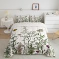 thumbnail image 1 of Erosebridal Retro Floral Bedding Queen Comforter Set, Botanical Plants Down Comforter, Spring Theme Home Decor, 1 of 6