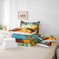 thumbnail image 4 of YST Hawaii Beach Bedding 7pcs Kids Summer Holiday Comforter Set, Tropical Palm Tree Bedding Accessories, Queen Size, 4 of 4