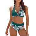 thumbnail image 1 of FcBaudy Maillots de Bain pour Femmes Maillot de Bain Deux Pièces pour Femmes Maillot de Bain pour Femmes Ensemble de Maillot de Bain Rétro Imprimé pour Femmes Ensemble de Jupe de Plage pour Femmes Ensemble de Maillot de Bain Deux Pièces Femmes Maillot de Bain, 1 of 3