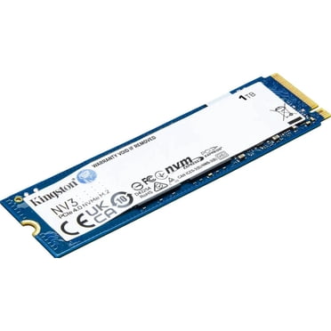 Kingston NV3 1 to M.2 2280 NVMe SSD PCIe 4.0 Gen 4x4 jusqu'à 6000 MB/s SNV3S/1000G