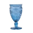 thumbnail image 1 of Weddingstar Vintage Style Pressed Glass Wine Goblet - Blue, 1 of 4
