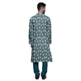 thumbnail image 3 of Atasi Kurta Pyjama de Designer pour Hommes Imprimé Style Angrakha Vêtements d'Été Décontractés, 3 of 5