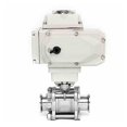 thumbnail image 1 of Motorized Ball Valves 2 Way High Platform Electric Ball Valve Stainless Steel Tri-Clamp Ferrule Type ,Long Lasting, 1 of 5