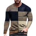 thumbnail image 2 of Meichang T-Shirt à Manches Longues pour Homme Coupe Ajustée, T-Shirts Graphiques pour Homme Décontractés à Imprimé Graffiti 3D, T-Shirts Mode à Col Rond Grande Taille à Manches Longues pour Homme, 2 of 5