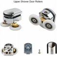 thumbnail image 3 of 25mm Sliding Shower Door Rollers for 4-6mm Glass, Bathroom Replacement Parts, Easy Install, 3 of 5