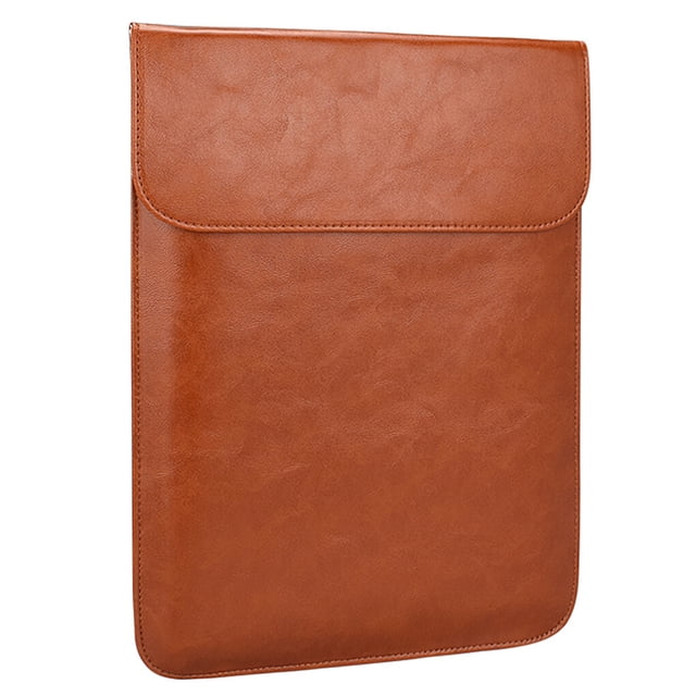 Housse d'Ordinateur Portable Imperméable en PU, Pochette de Rangement, Housse, Housse en PU Imperméable, Housse d'Ordinateur Portable de Remplacement pour MacBook, Jaune, 14,1 Pouces