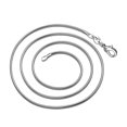 thumbnail image 1 of 1mm Silver Plated Snake Chain For Men And Women, 1 of 8