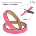 thumbnail image 3 of Unique Bargains 7 Rouleaux 0.47 Pouces x 9.8 Pieds Bande Fluorescente Phosphorescente pour Animaux, Rose, 3 of 5