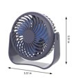 thumbnail image 3 of Boovnll Desktop Fan Mute Rechargeable Student Office Home Small Fan Portable Mini Usb Fan, 3 of 7