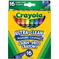 thumbnail image 1 of Crayola Ultra-Clean Washable Large Crayons, 16 Count, 1 of 6