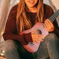 thumbnail image 3 of SNNROO 21inch Acoustic Guitar Mini Guitar Musical Instrument Wooden Craft for Beginner Children (Coffee), 3 of 10
