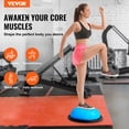 thumbnail image 2 of VEVOR 23" Half Exercise Ball Trainer Yoga Balance Stability Ball Resistance Band, 2 of 9