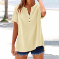 thumbnail image 2 of T-Shirts Femmes Lot Mode Décontractée Col en V Manches Courtes Haut T-Shirt - Hontri, 2 of 5