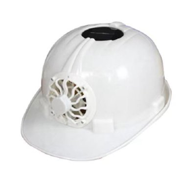Front Cooling Fan Safety Helmet Construction Work Hardhats Solar Cell Safety Helmet Ventilated Breathable Hard Cap Breathable Sun Shading