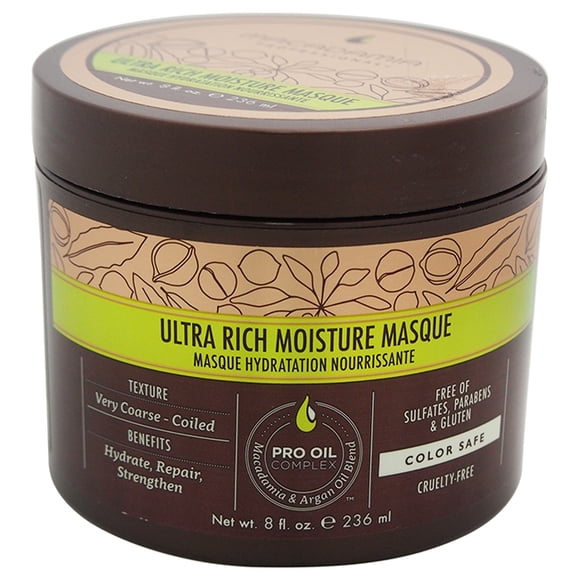 Masque Hydratation Ultra Riche par Macadamia pour Unisexe - Masque 8 oz