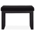 thumbnail image 3 of Bouclair Black Fabric and Wood Bench, 3 of 4