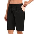 thumbnail image 4 of Timegard Lounge Shorts for Women Elastic Waisted Drawstring Comfy Homewear Casual Shorts with Pockets, 4 of 7